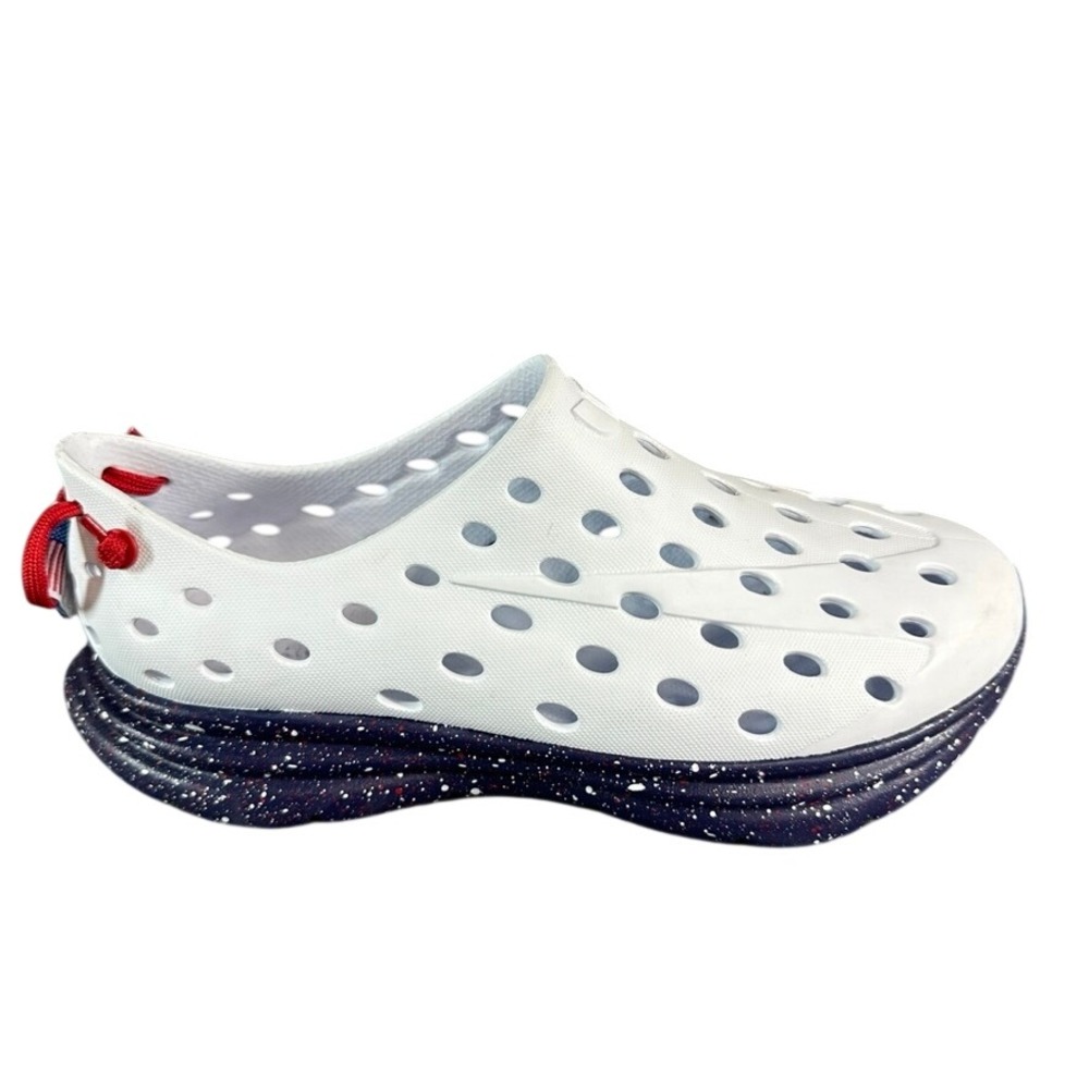 Kane Revive Active Recovery Shoes White Navy Red Speckled Mens 6 Womens 8
